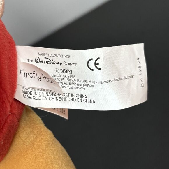 Disney Store Mini Bean Bag Plush Firefly Love Bug Pooh 8" With Tags - Picture 6 of 9